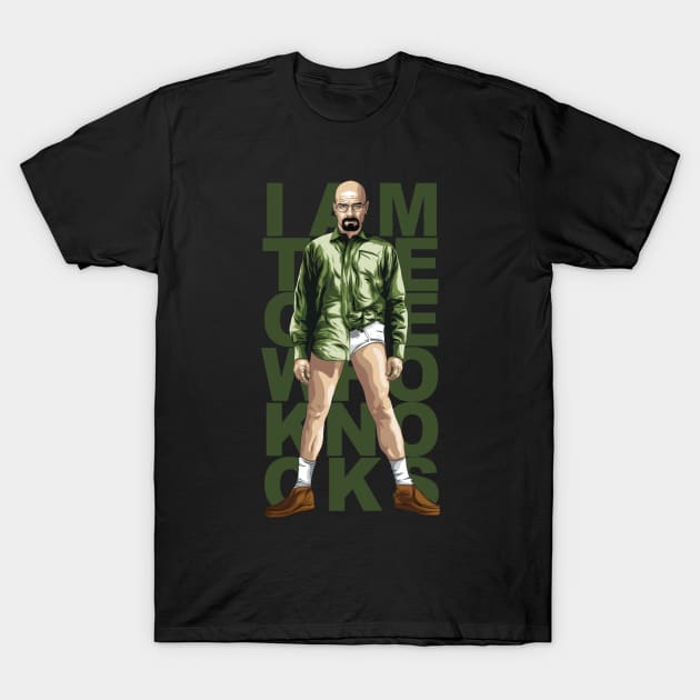 Walter White Knocks T-Shirt by denisosulli